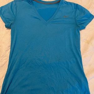 Blue Nike dri fit shirt